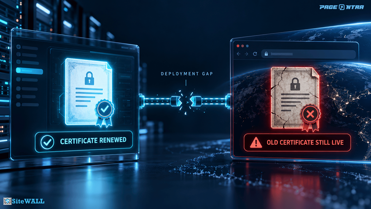 A renewed certificate is not always a deployed certificate